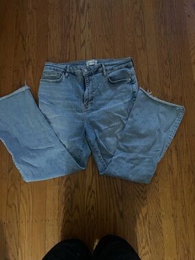 Frame Denim Light Blue Cropped Jeans